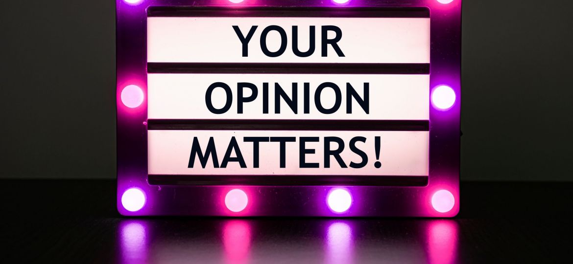 Lightbox,With,Pink,Lights,With,Words,-,Your,Opinion,Matters!