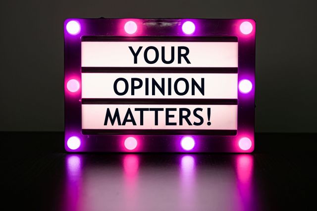 Lightbox,With,Pink,Lights,With,Words,-,Your,Opinion,Matters!