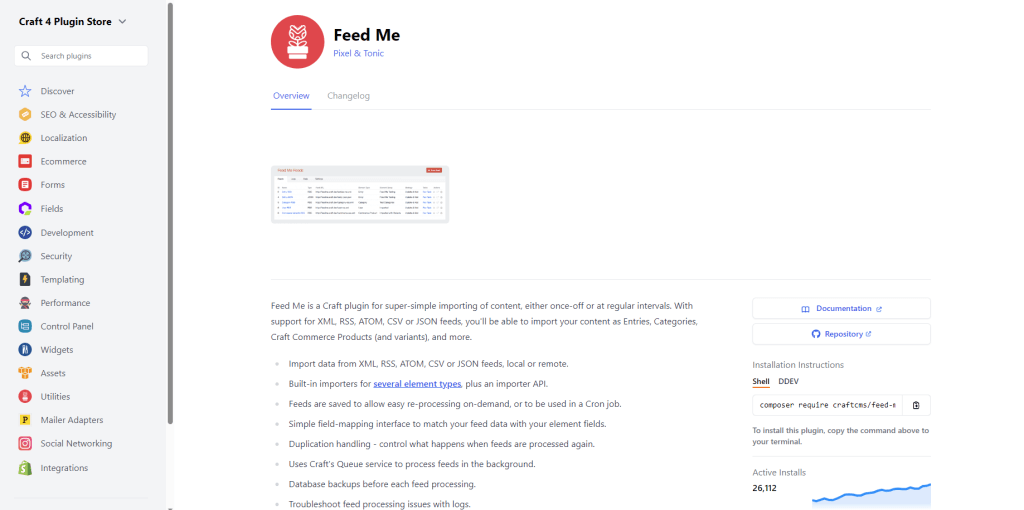 Feed Me plugin Craft CMS skrivanek