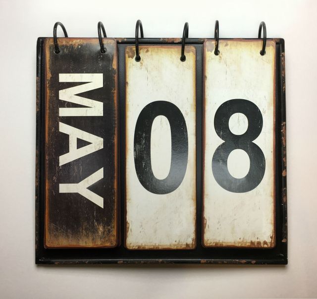 May,8,On,Vintage,Calendar